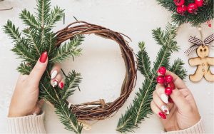 homemade Christmas wreaths